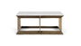 GINER Y COLOMER Table centrale en marbre et aluminium Bronze et Blanc